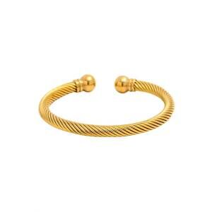 NEW AKALIA women's waterproof twisted wire bracelet in gold